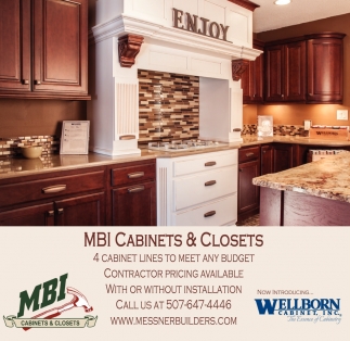 Cabinets And Closets Messner Builders Inc