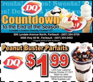 dairy queen peanut buster parfait price canada