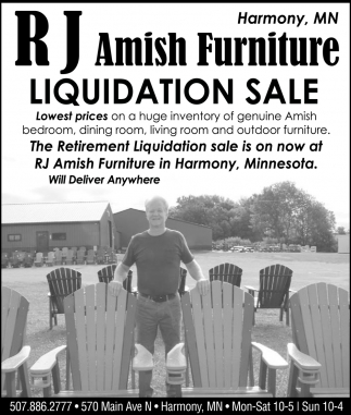 Liquidation Sale R J Amish Furniture