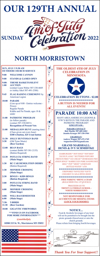 4th Of July Celebration, North Morristown 129th Annual 4th Of July