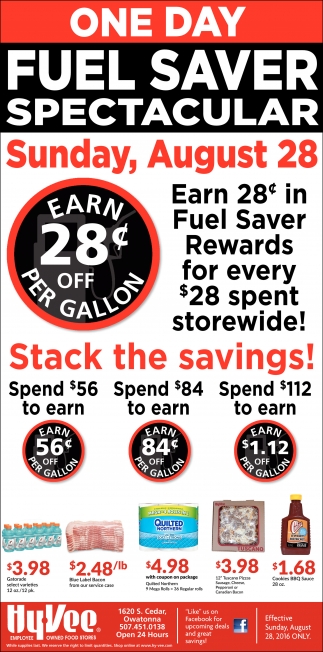 One Dau Fuel Saver Spectacular Hy Vee Employee Owned Waseca Mn